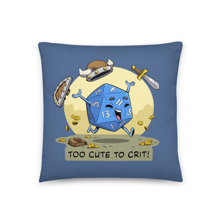 "Too Cute To Crit" Throw Pillow - Certifiable Studios