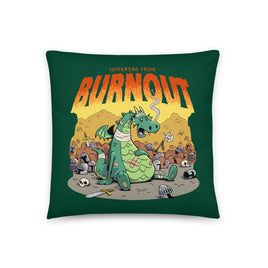 "Suffering From Burnout" Throw Pillow - Certifiable Studios