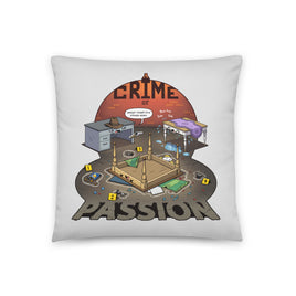 "Crime Of Passion" Throw Pillow - Certifiable Studios