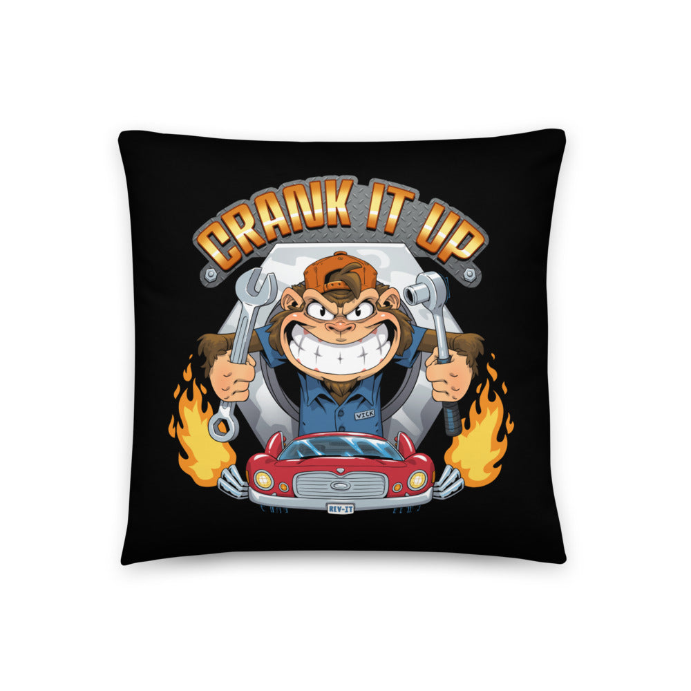 "Crank It Up" Throw Pillow