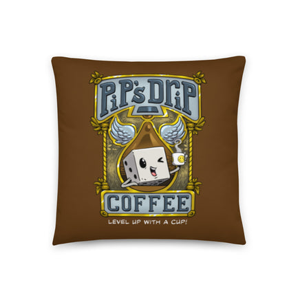 "Pip's Drip Coffee" Throw Pillow - Certifiable Studios