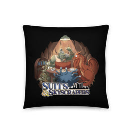 "Suits & Skyscrapers" Throw Pillow