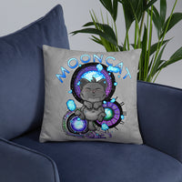 
              "Moon Cat Zodiac" Throw Pillow
            