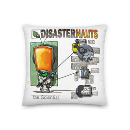 "The Scientist" Premium Throw Pillow - Certifiable Studios