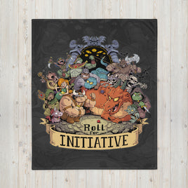 "Roll For Initiative" Throw Blanket - Certifiable Studios
