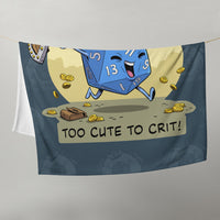 
              "Too Cute To Crit" Throw Blanket - Certifiable Studios
            