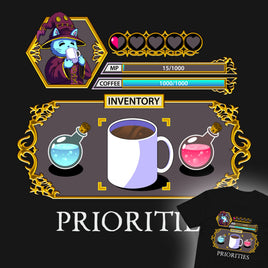 "Coffee Priorities" Unisex T-Shirt - Certifiable Studios