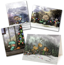 Endangered Orphans Hollow Days Greeting Cards - Certifiable Studios