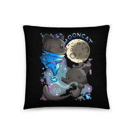 "Moon Cat" Throw Pillow