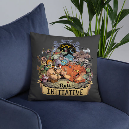 "Roll For Initiative" Throw Pillow - Certifiable Studios