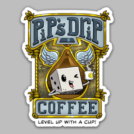 "Pip's Drip Coffee" Sticker - Certifiable Studios