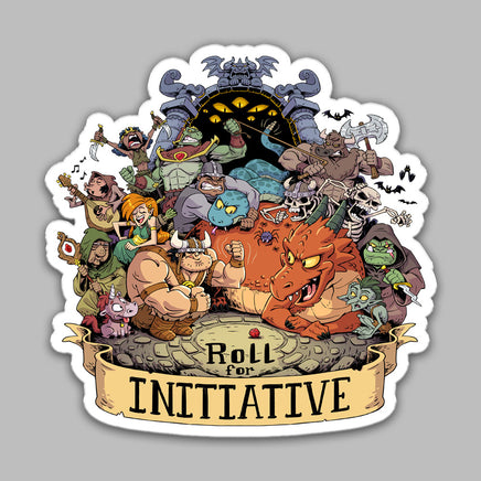 "Roll For Initiative" Sticker - Certifiable Studios