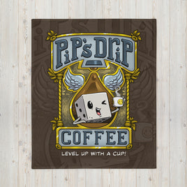 "Pip's Drip Coffee" Throw Blanket - Certifiable Studios