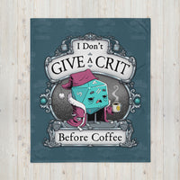 
              "Don't Give A Crit" Throw Blanket - Certifiable Studios
            