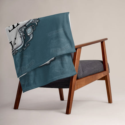 "Don't Give A Crit" Throw Blanket - Certifiable Studios