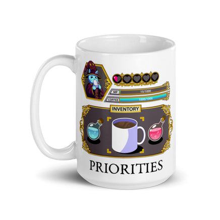 "Coffee Priorities" Mug - Certifiable Studios
